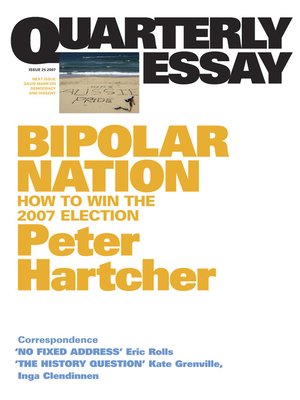 cover image of Quarterly Essay 25 Bipolar Nation